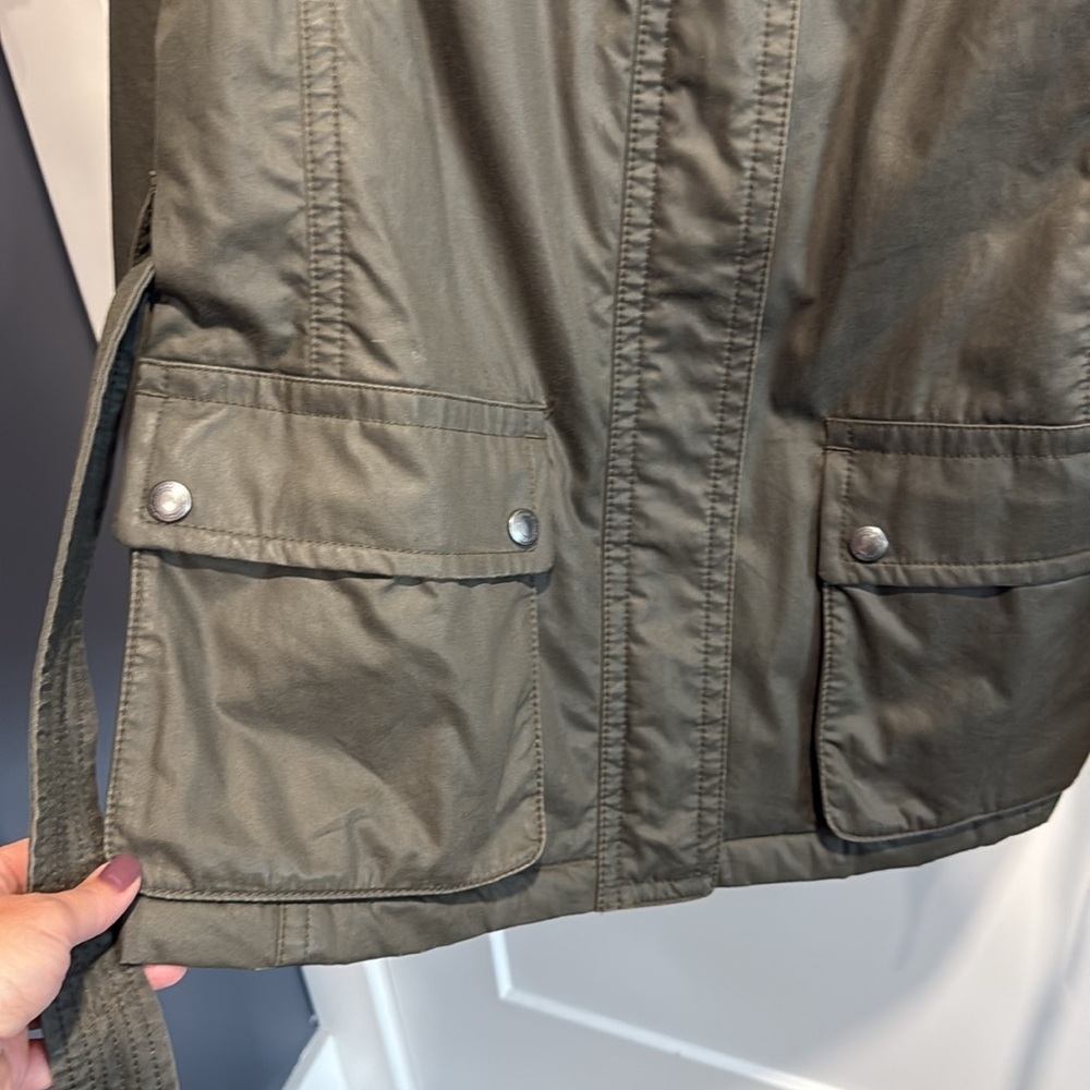 Coach Waxed Belt Hack Utility Jacket Leather Details - Picture 4 of 16